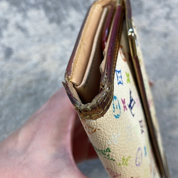 Louis Vuitton Takashi Murakami Multicolor Monogram Long Snap Continental Wallet - Picture 5 of 16